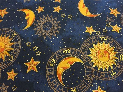 Orbit Sun, Moon, and Stars Celestial in Royal Blue